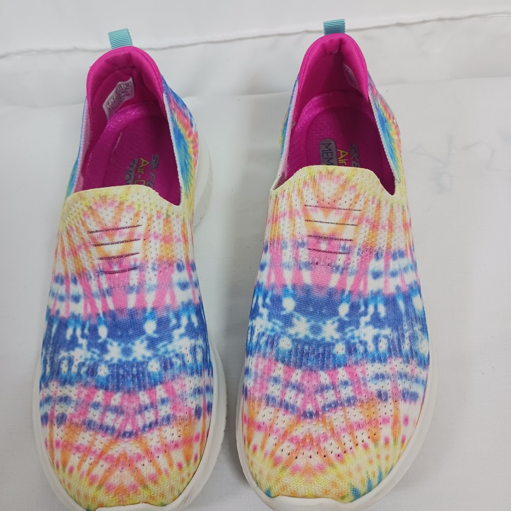 Skechers Ultra Flex Sneakers Womens 7 Multi Color Excellent Tie Dye Slip On